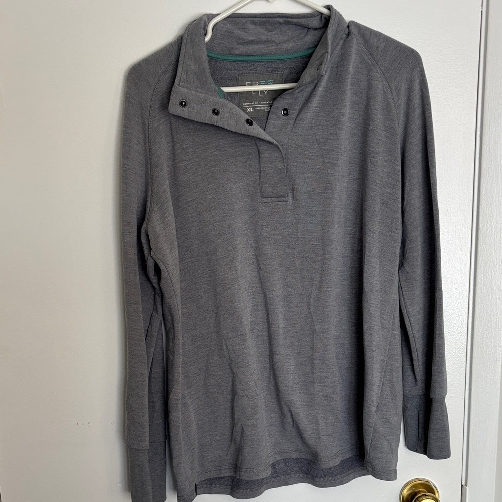 Free Fly performance bamboo Gray Long sleeve men’s XL